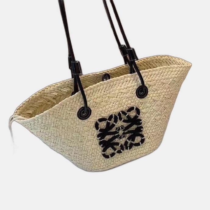 Loewe - Anagram en palmier Iraca et cuir de veau