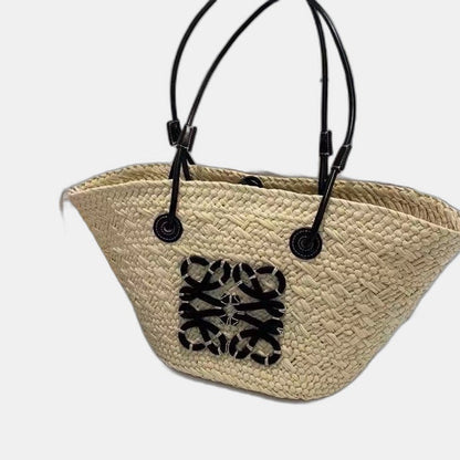 Loewe - Anagram en palmier Iraca et cuir de veau