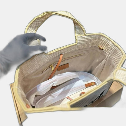 LOEWE - Font Tote Petit en raphia