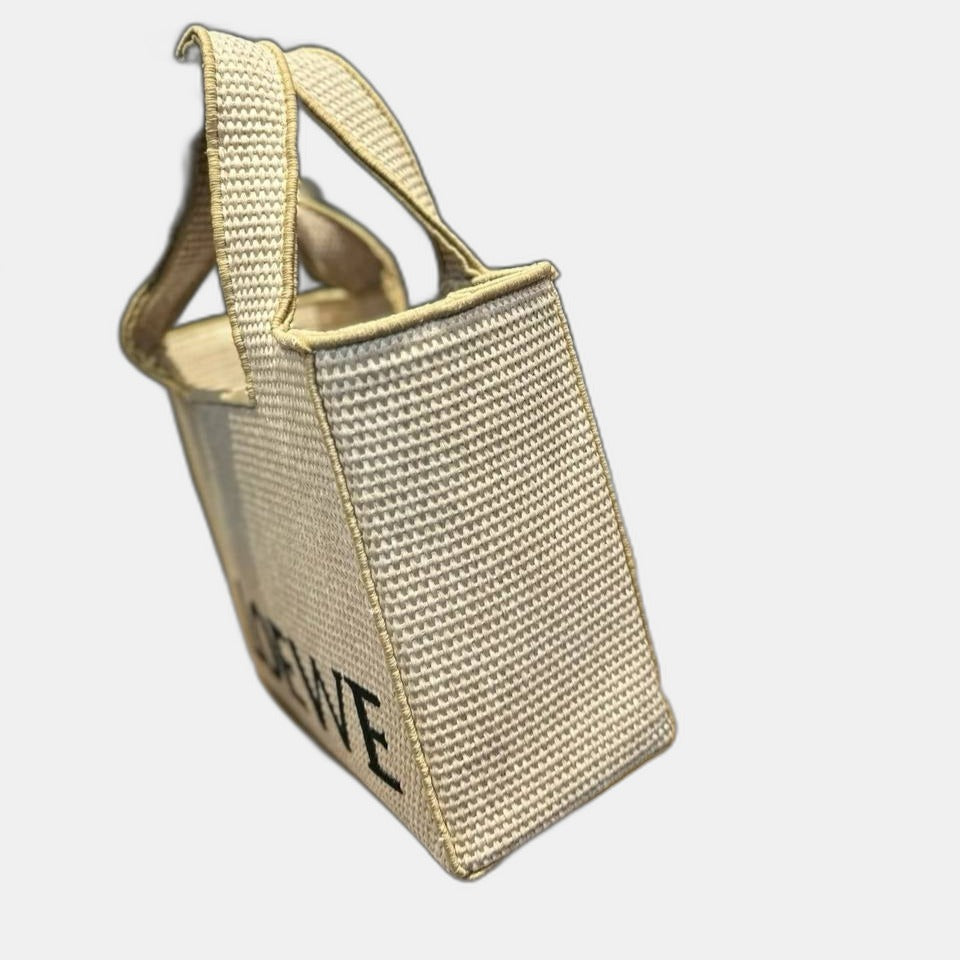 LOEWE - Font Tote Petit en raphia