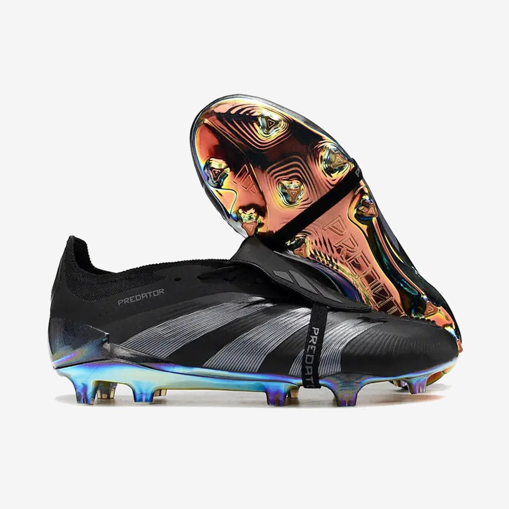 Adidas Predator 24 Elite Fold-over Tongue FG Nightstrike - Noir/Gris