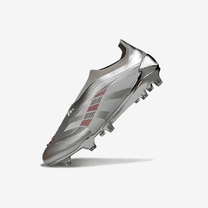 Adidas Predator 25 Laceless FG Bellingham - Argent/Bordeaux