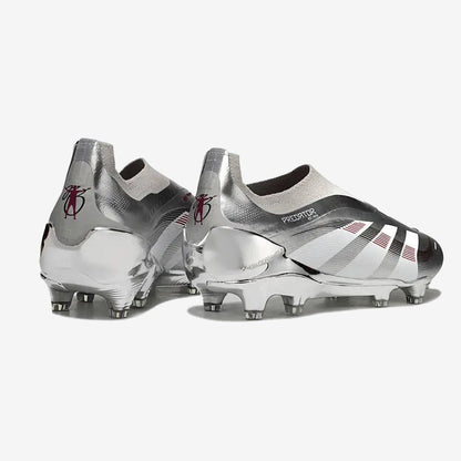 Adidas Predator 25 Laceless FG Bellingham - Argent/Bordeaux