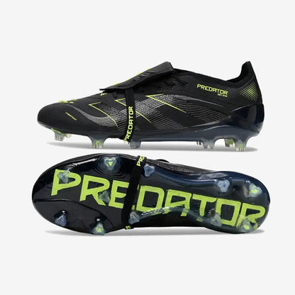 Adidas Predator Elite Fold-over Tongue FG - Electric Stealth - Noir/Vert Fluo