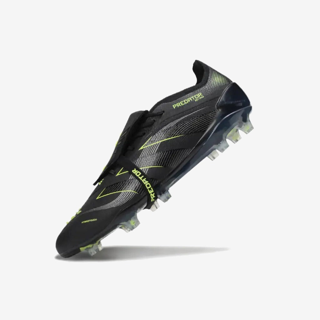 Adidas Predator Elite Fold-over Tongue FG - Electric Stealth - Noir/Vert Fluo