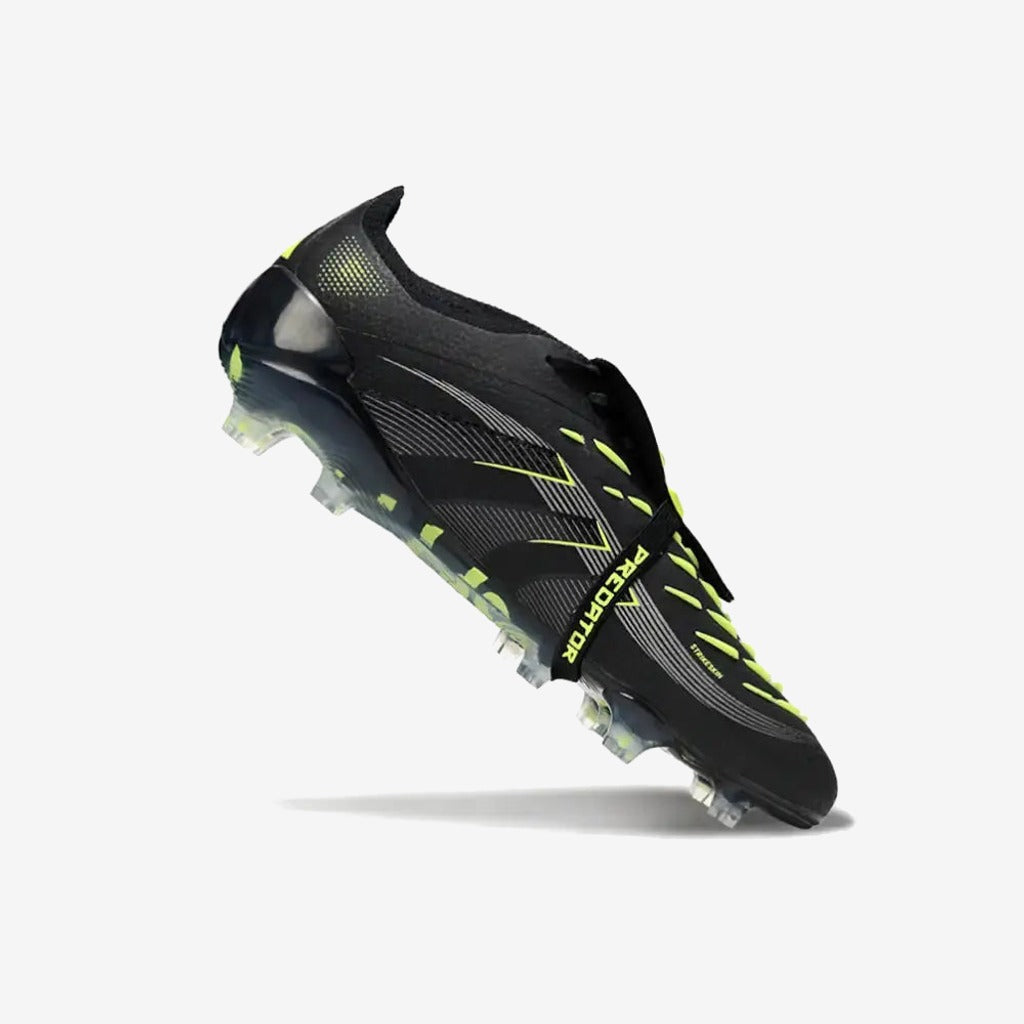 Adidas Predator Elite Fold-over Tongue FG - Electric Stealth - Noir/Vert Fluo