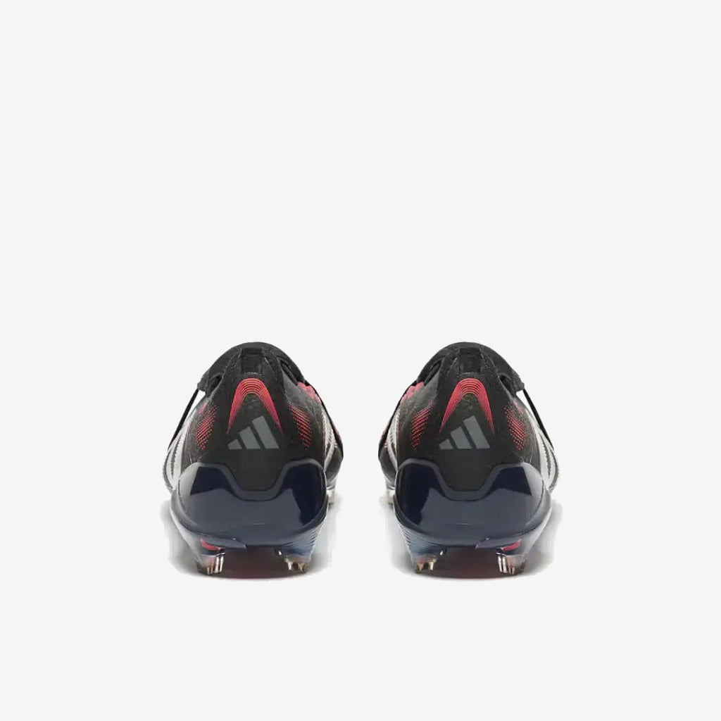 Adidas Predator 25 Elite Fold-over Tongue FG Stealth Victory - Noir/Gris/Lucid Red