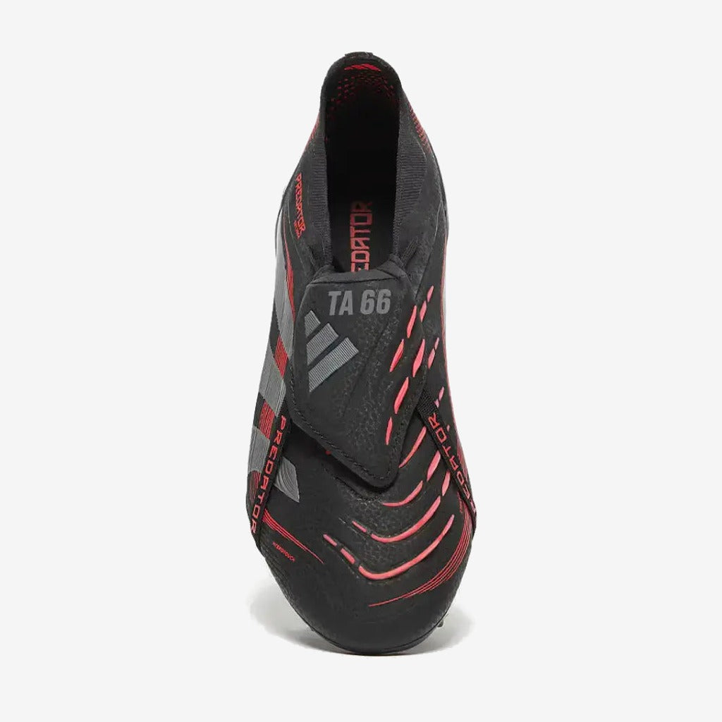 Adidas Predator 25 Elite Fold-over Tongue FG Stealth Victory - Noir/Gris/Lucid Red