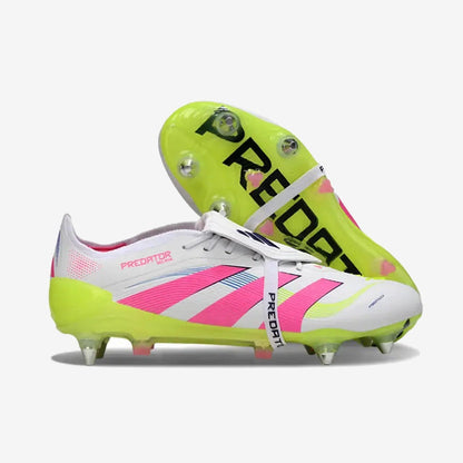 Adidas PREDATOR ELITE FOLD-OVER TONGUE SG CELESTIAL VICTORY - BLANC/ROSE/VERT