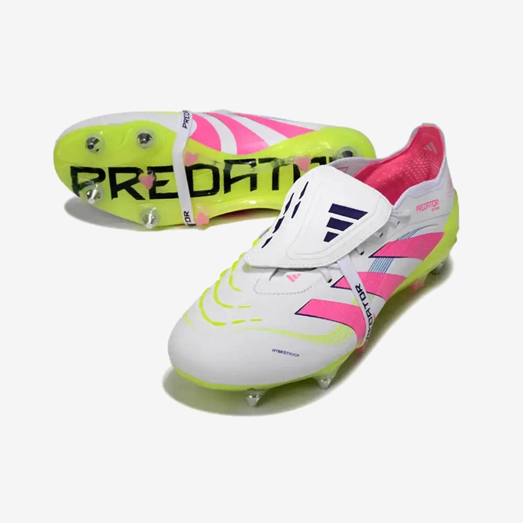 Adidas PREDATOR ELITE FOLD-OVER TONGUE SG CELESTIAL VICTORY - BLANC/ROSE/VERT