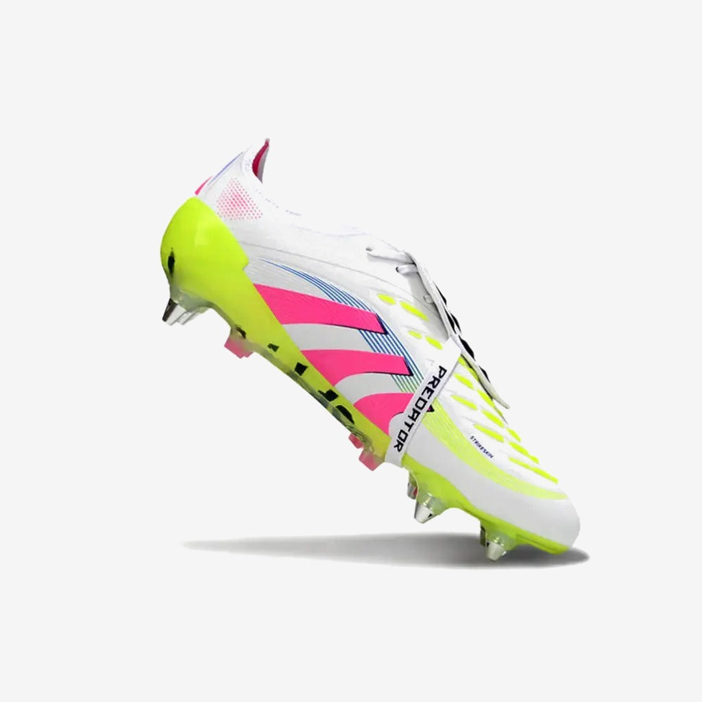 Adidas PREDATOR ELITE FOLD-OVER TONGUE SG CELESTIAL VICTORY - BLANC/ROSE/VERT