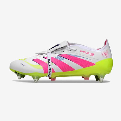 Adidas PREDATOR ELITE FOLD-OVER TONGUE SG CELESTIAL VICTORY - BLANC/ROSE/VERT