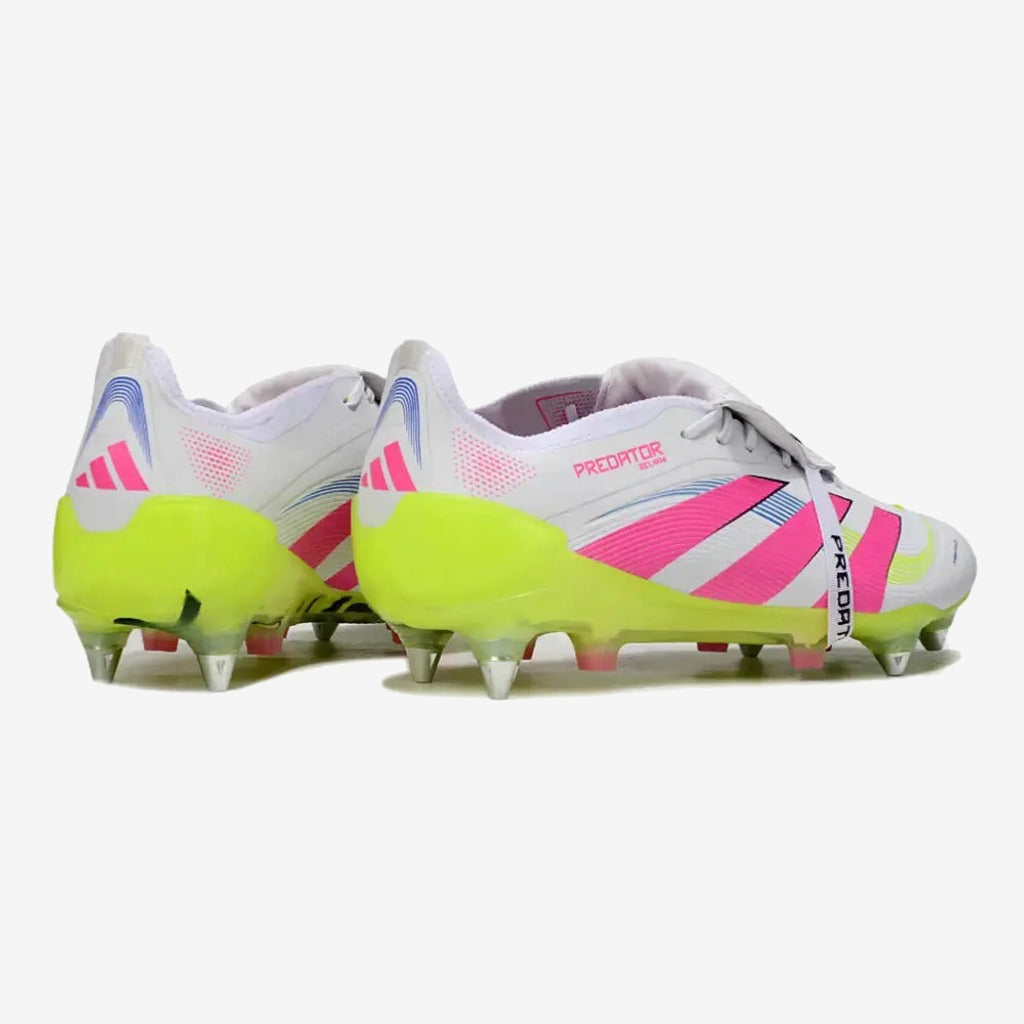 Adidas PREDATOR ELITE FOLD-OVER TONGUE SG CELESTIAL VICTORY - BLANC/ROSE/VERT
