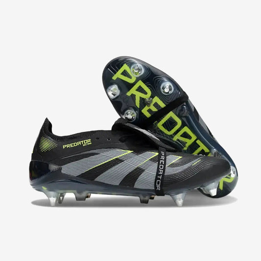 Adidas Predator Elite Fold-over Tongue SG - Electric Stealth - Noir/Vert Fluo SG