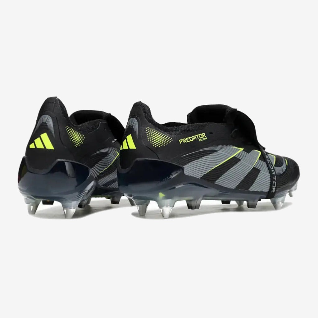Adidas Predator Elite Fold-over Tongue SG - Electric Stealth - Noir/Vert Fluo SG
