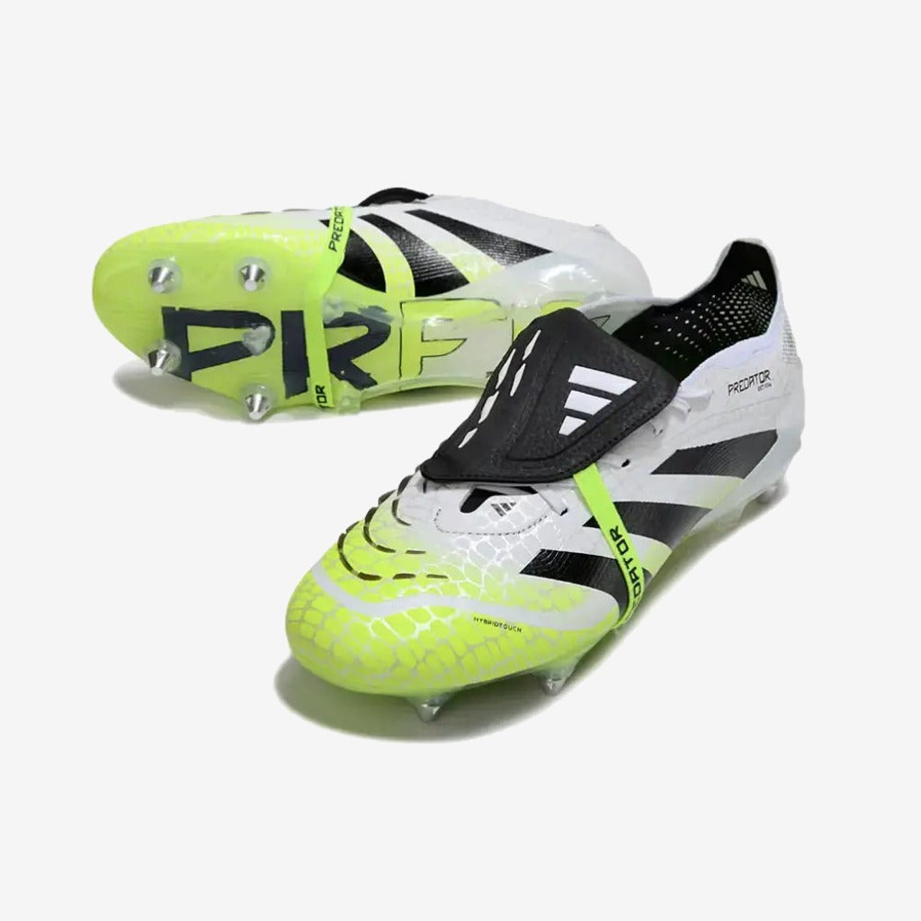 Adidas Predator Elite Fold-over Tongue SG - Radiant Blaze - Blanc/Noir/Fluo SG