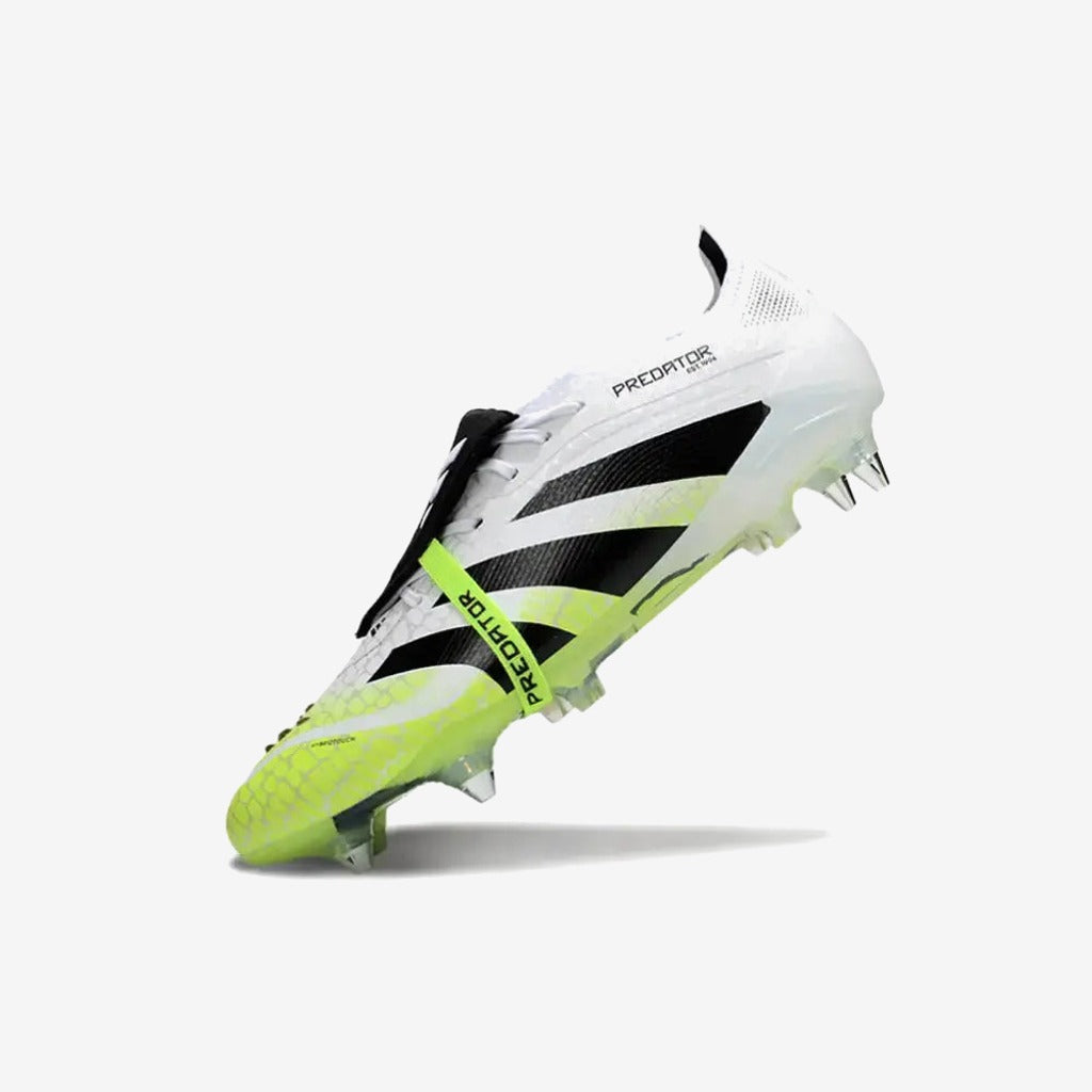 Adidas Predator Elite Fold-over Tongue SG - Radiant Blaze - Blanc/Noir/Fluo SG