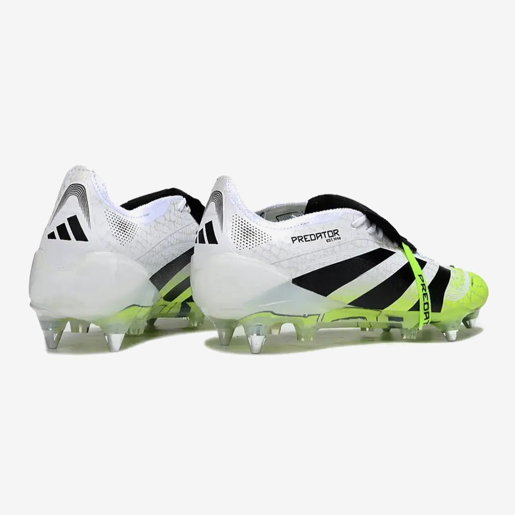 Adidas Predator Elite Fold-over Tongue SG - Radiant Blaze - Blanc/Noir/Fluo SG