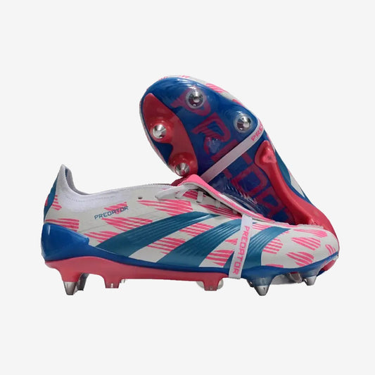 Adidas Predator Elite Fold-over Tongue SG Reemergence - Blanc/Bleu/Rose
