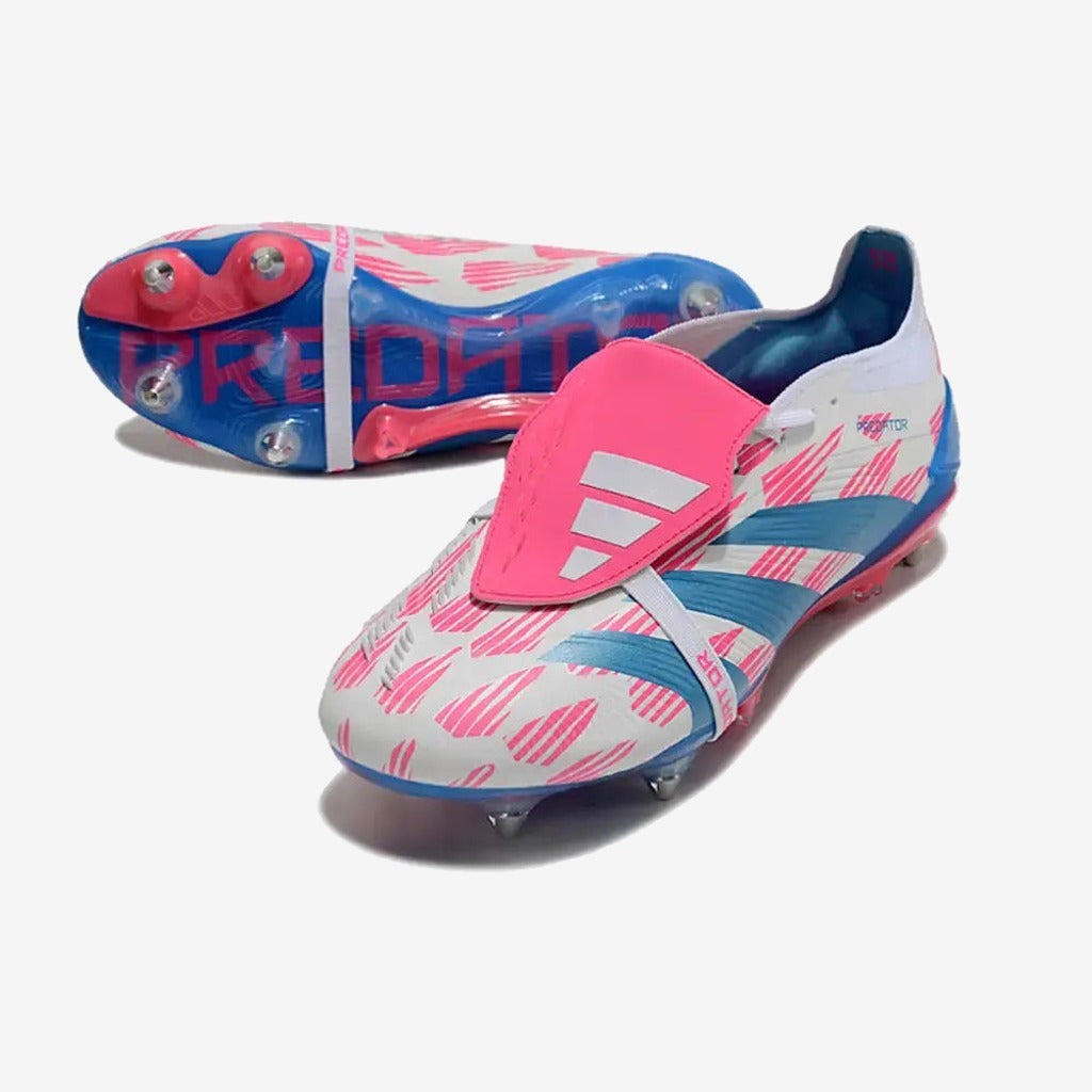 Adidas Predator Elite Fold-over Tongue SG Reemergence - Blanc/Bleu/Rose