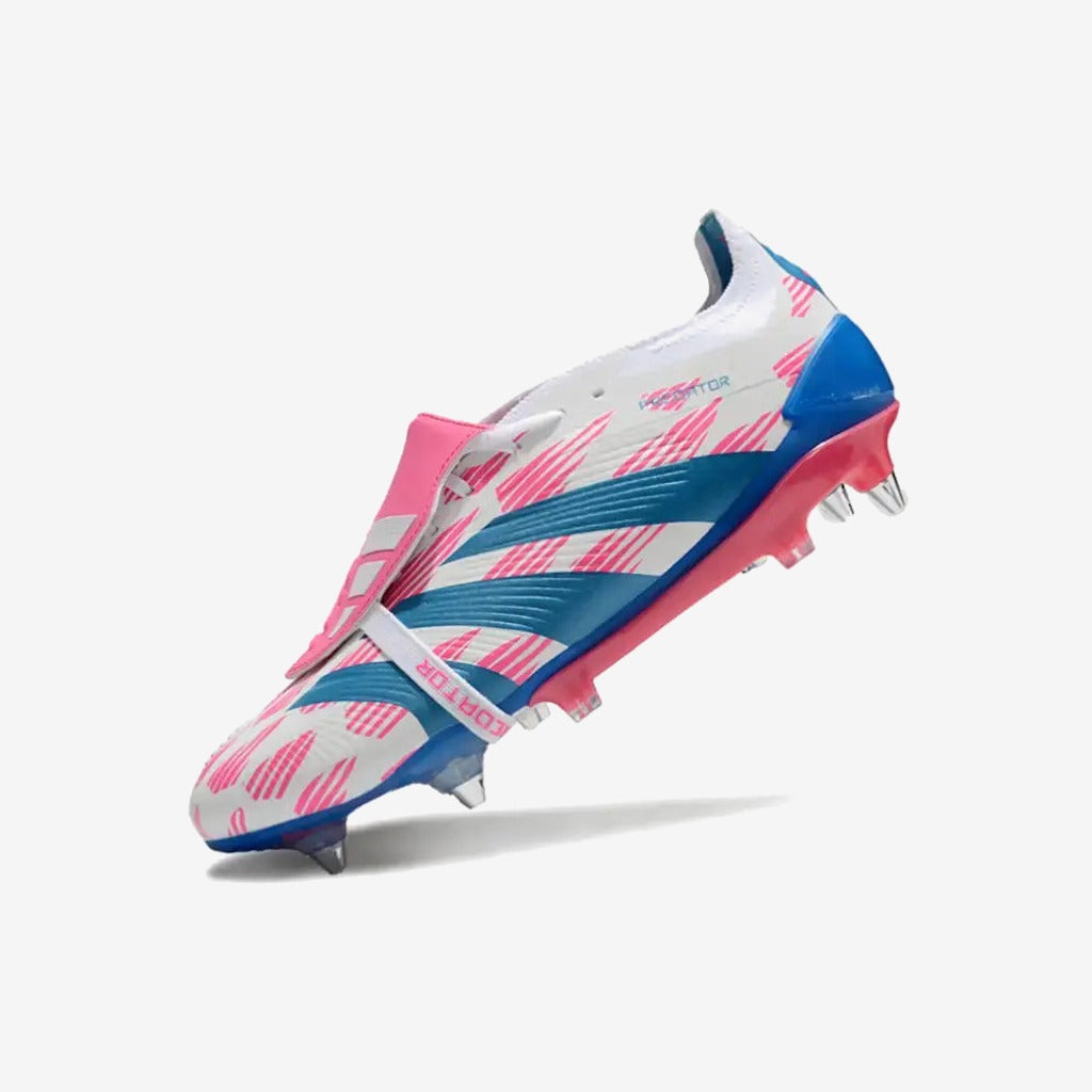 Adidas Predator Elite Fold-over Tongue SG Reemergence - Blanc/Bleu/Rose