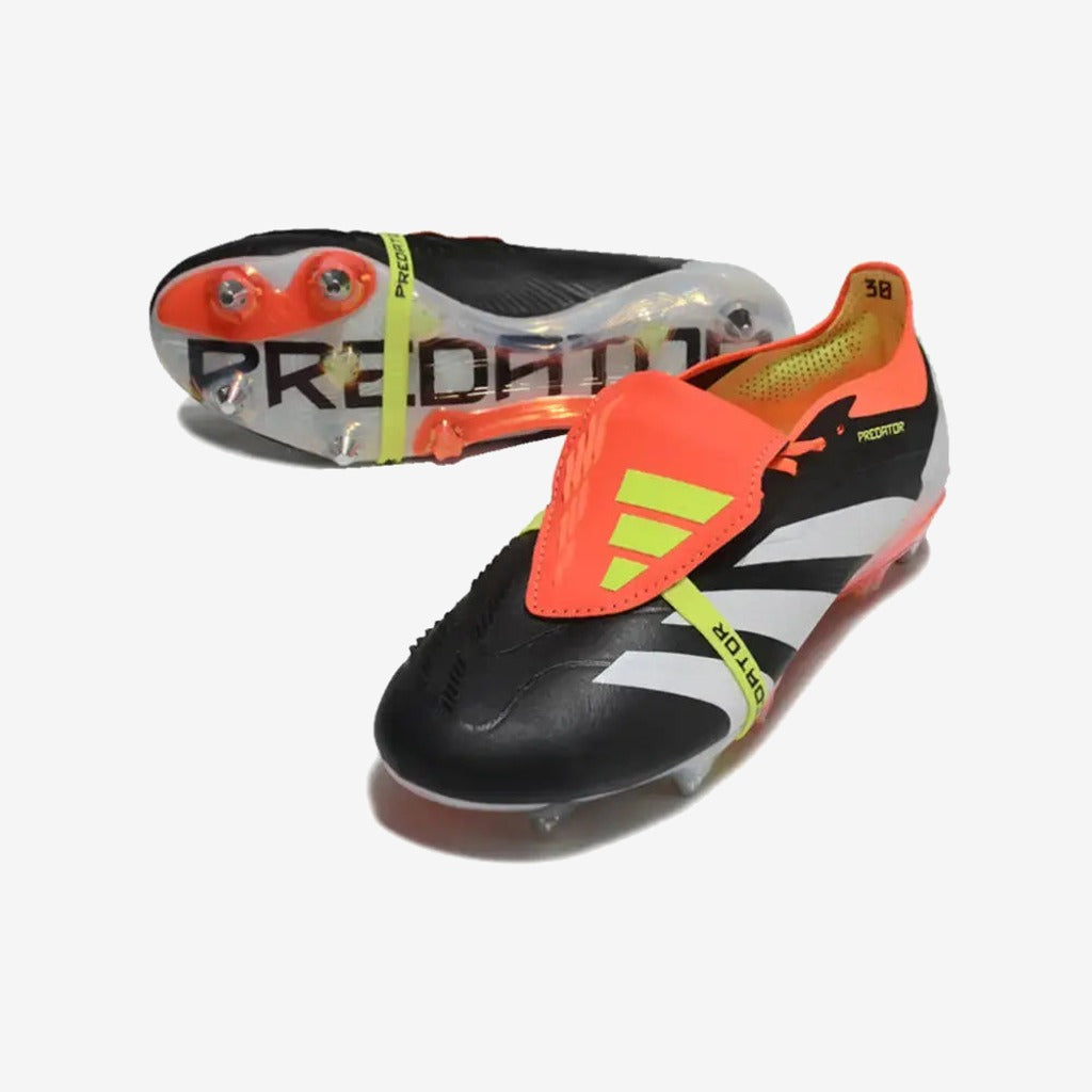 Adidas Predator Elite Fold-over Tongue SG Solar Energy - Noir/Blanc/Rouge