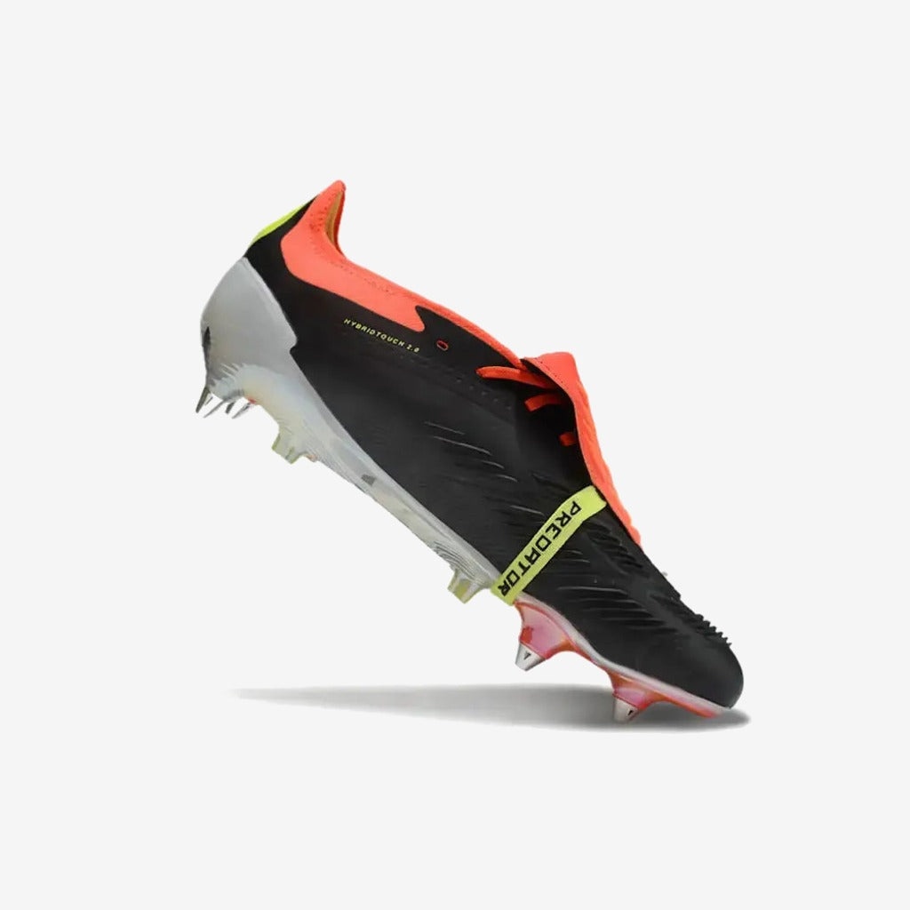 Adidas Predator Elite Fold-over Tongue SG Solar Energy - Noir/Blanc/Rouge