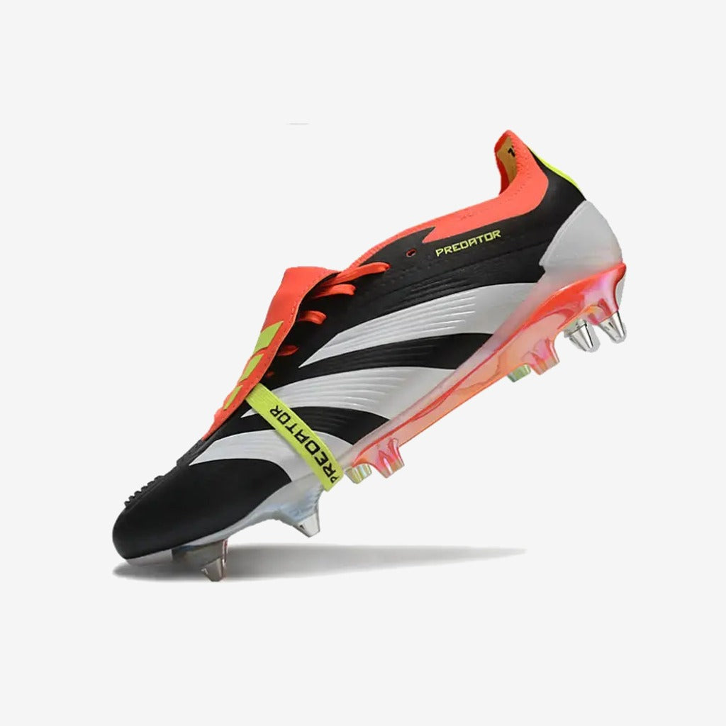 Adidas Predator Elite Fold-over Tongue SG Solar Energy - Noir/Blanc/Rouge