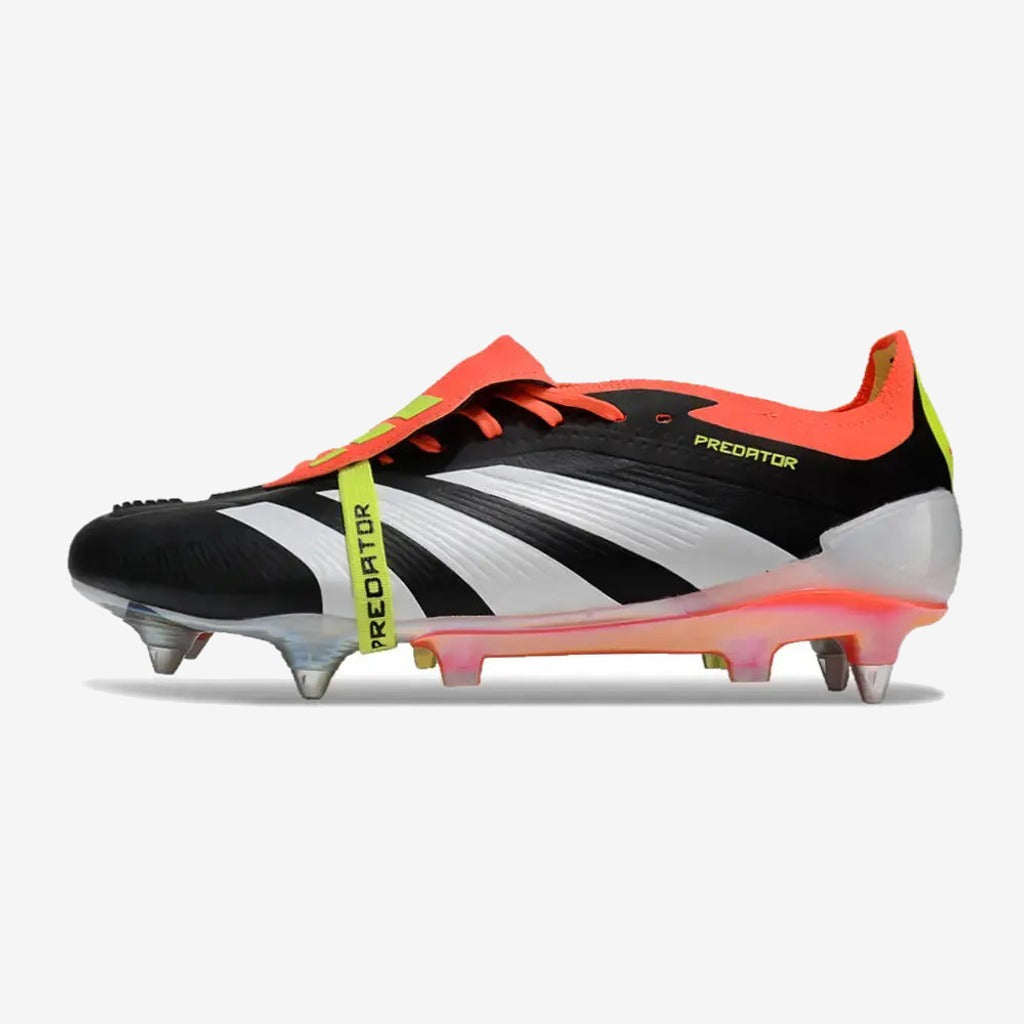 Adidas Predator Elite Fold-over Tongue SG Solar Energy - Noir/Blanc/Rouge