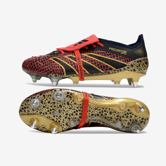 Adidas Predator Elite Fold-over Tongue SG Year of the Snake - Lucid Red/Doré/Noir ÉDITION LIMITÉE