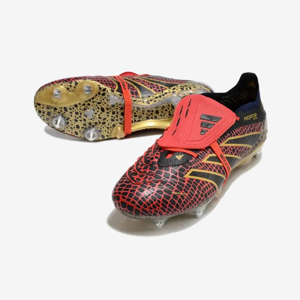Adidas Predator Elite Fold-over Tongue SG Year of the Snake - Lucid Red/Doré/Noir ÉDITION LIMITÉE