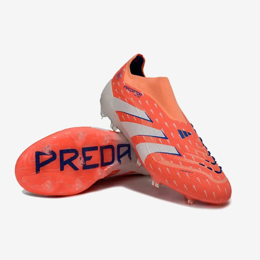 Adidas PREDATOR ELITE LACELESS FG CORAL BLAZE - CORAL/BLANC/BEAM ORANGE