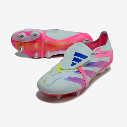 Adidas Predator Elite SG - Blanc/Rose/Violet/Bleu/Jaune