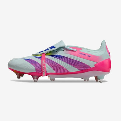 Adidas Predator Elite SG - Blanc/Rose/Violet/Bleu/Jaune