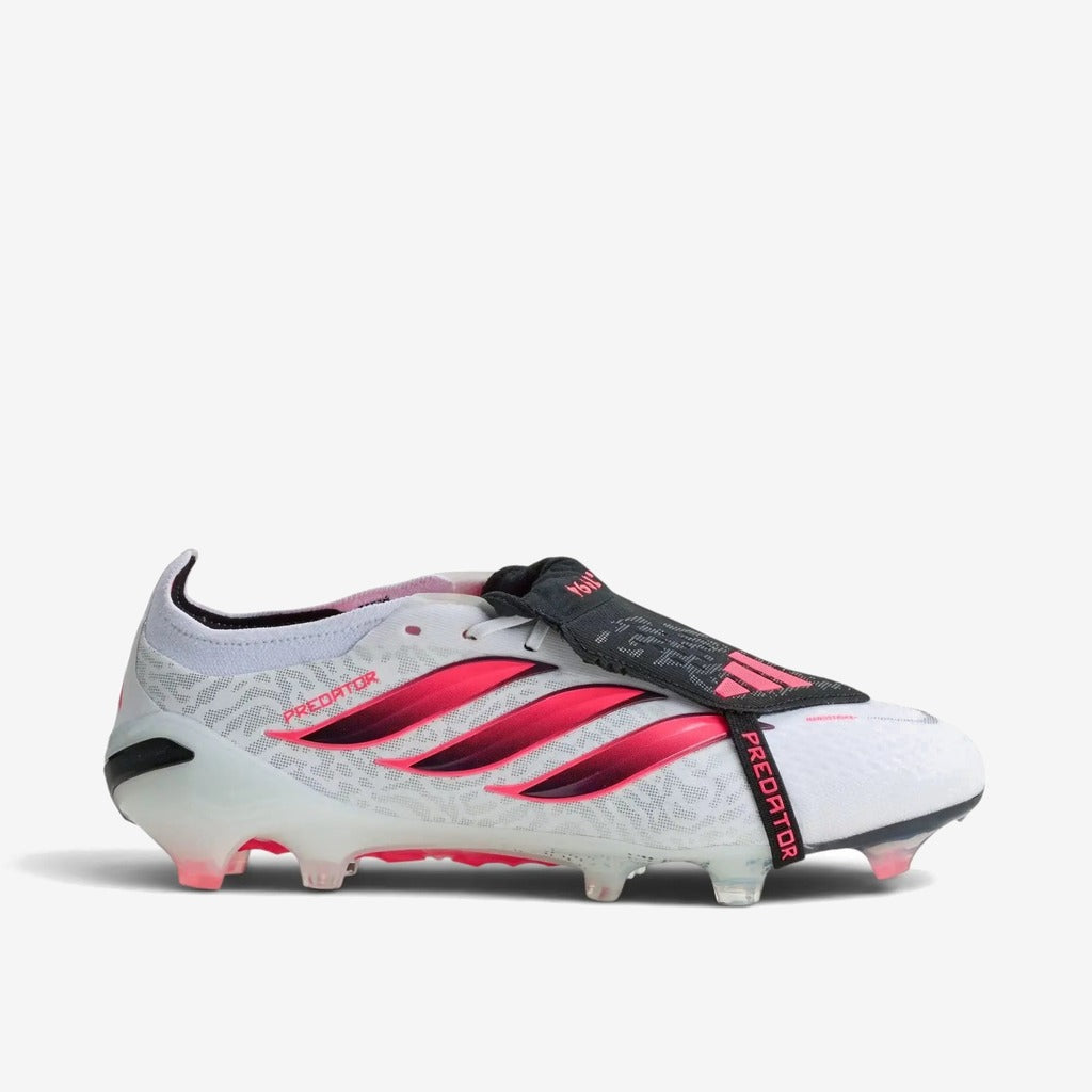Adidas Predator Elite Tongue FG Control or Chaos - Blanc/Solar Turbo