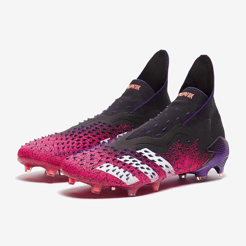 Adidas PREDATOR FREAK + FG/AG SUPERSPECTRAL - NOIR/BLANC/ROSE