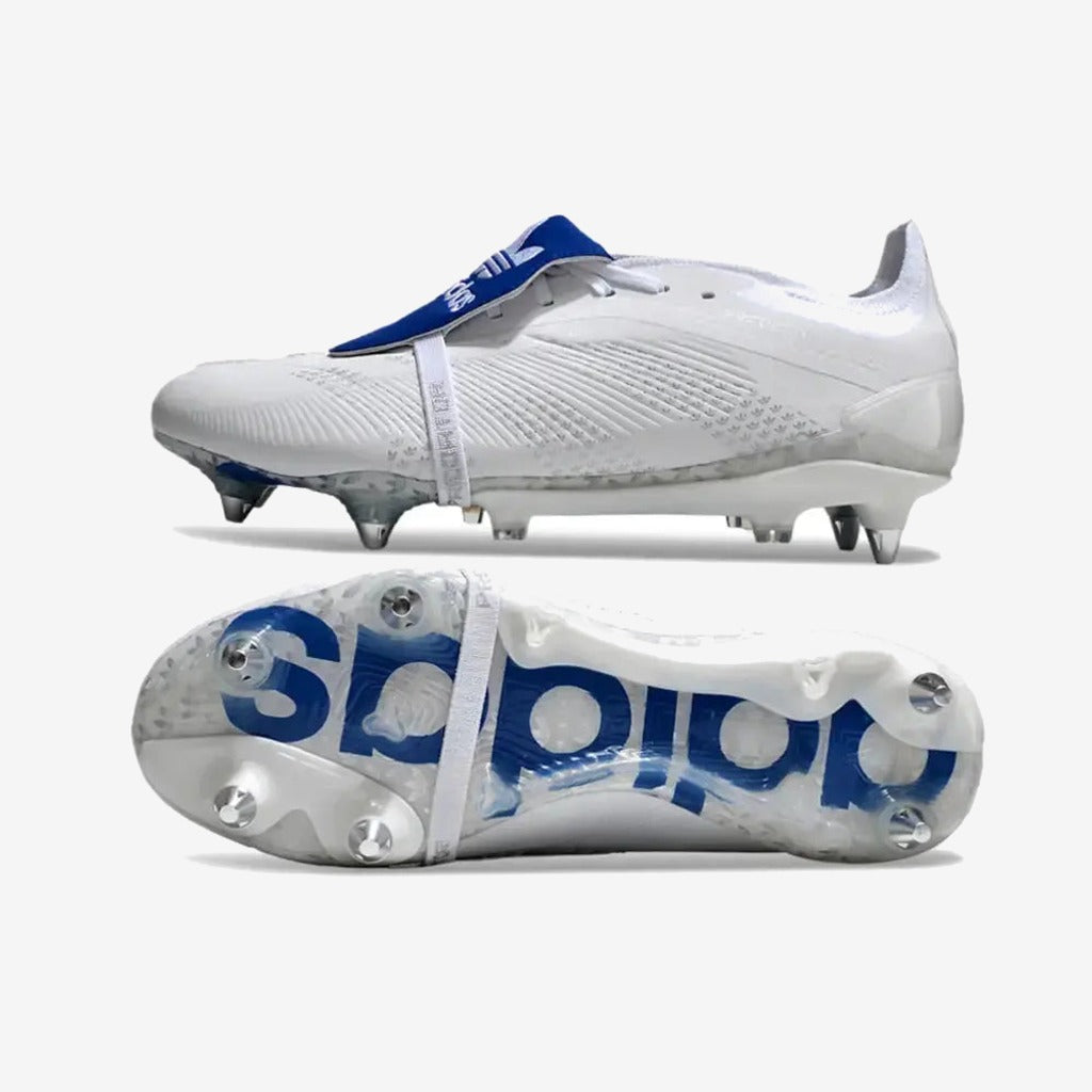 Adidas Predator Elite x Beckham Elite Tongue SG - Blanc/Bleu