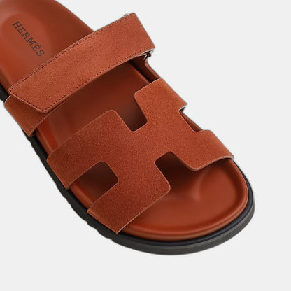 Hermes - Sandales Chypre Marron muscavado