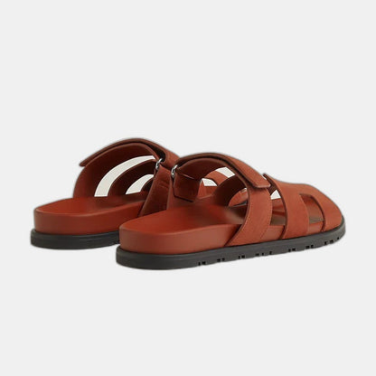 Hermes - Sandales Chypre Marron muscavado