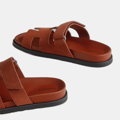 Hermes - Sandales Chypre Marron muscavado