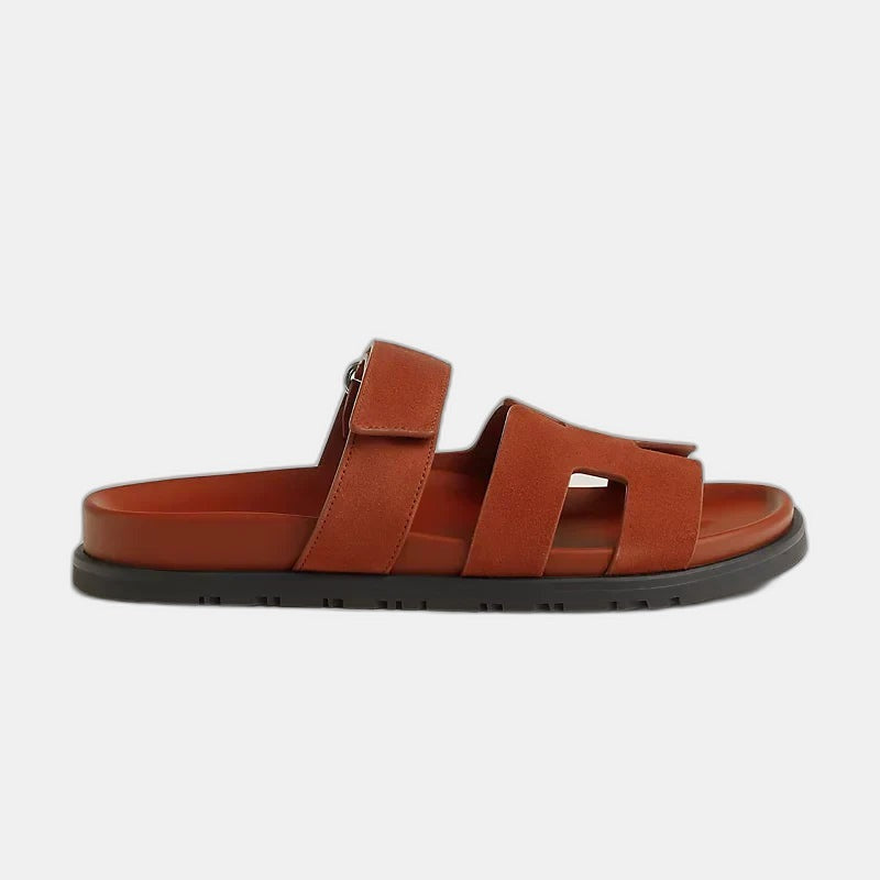 Hermes - Sandales Chypre Marron muscavado