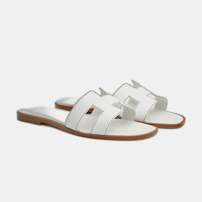 Hermes - Claquettes Blanc