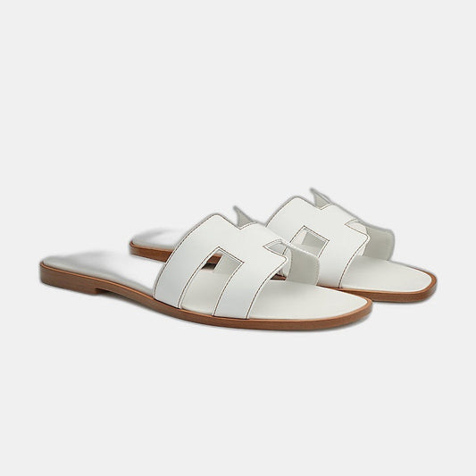 Hermes - Claquettes Blanc