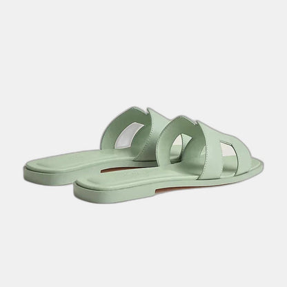 Hermes - Claquettes Vert d'eau