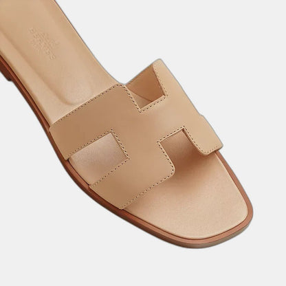 Hermes - Claquettes  Beige Natura