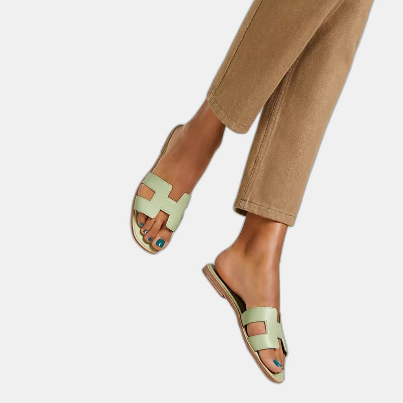 Hermes - Claquettes Vert de mer