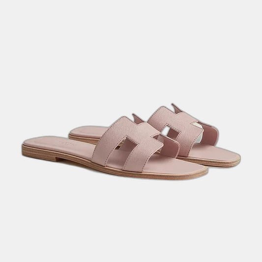 Hermes - Claquettes Rose porcelaine