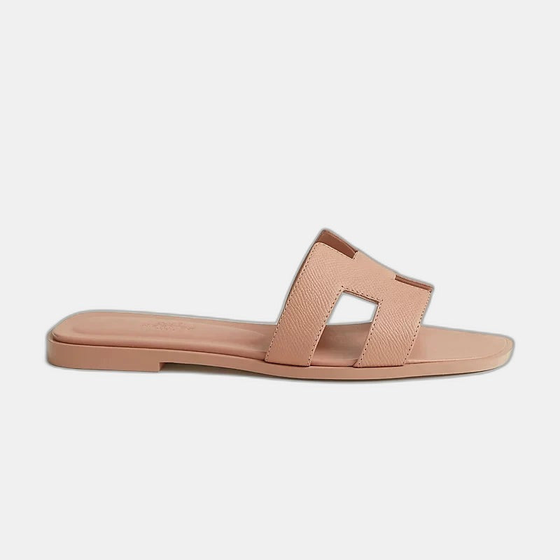 Hermes - Claquettes Beige perlino
