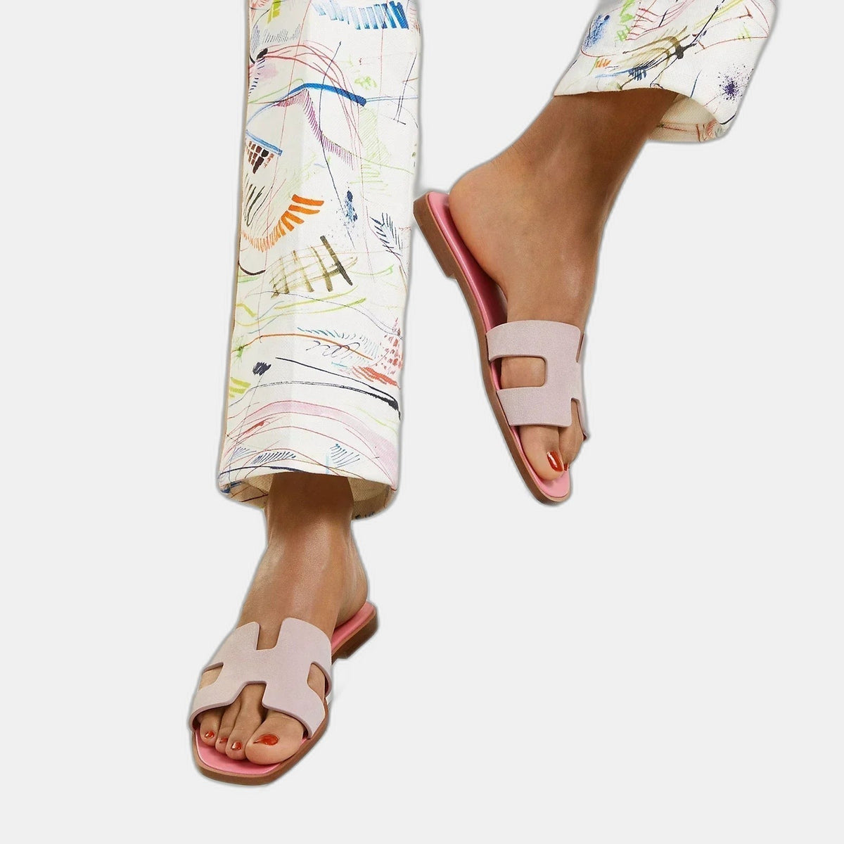 Sandales Oran - Porcelaine rose - All (3)