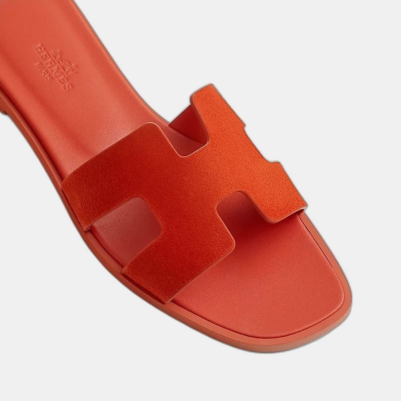 Hermes - Claquettes Orange Corail